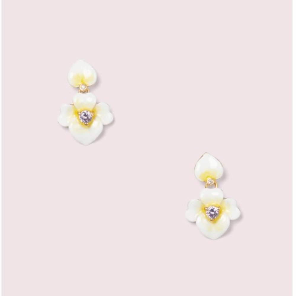 Kate Spade Precious Pansy Drop Earrings